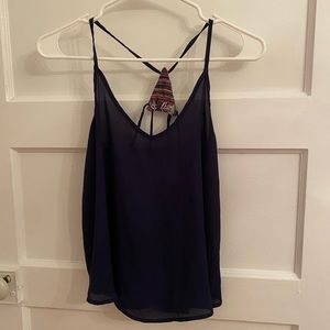 Navy Blue Strappy Tank